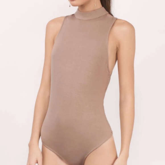 Tobi Tops - Tobi Taupe Bodysuit